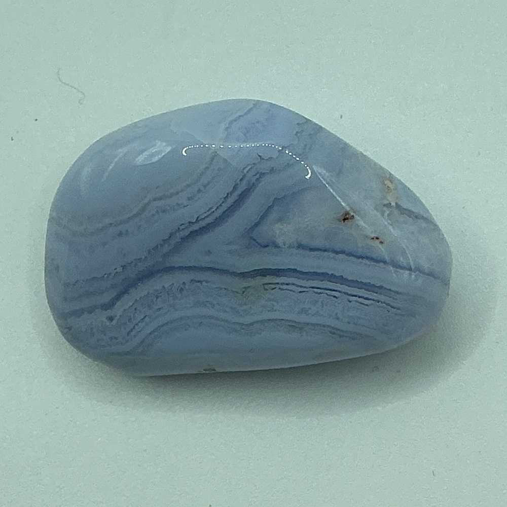 Blue Lace Agate Brooch